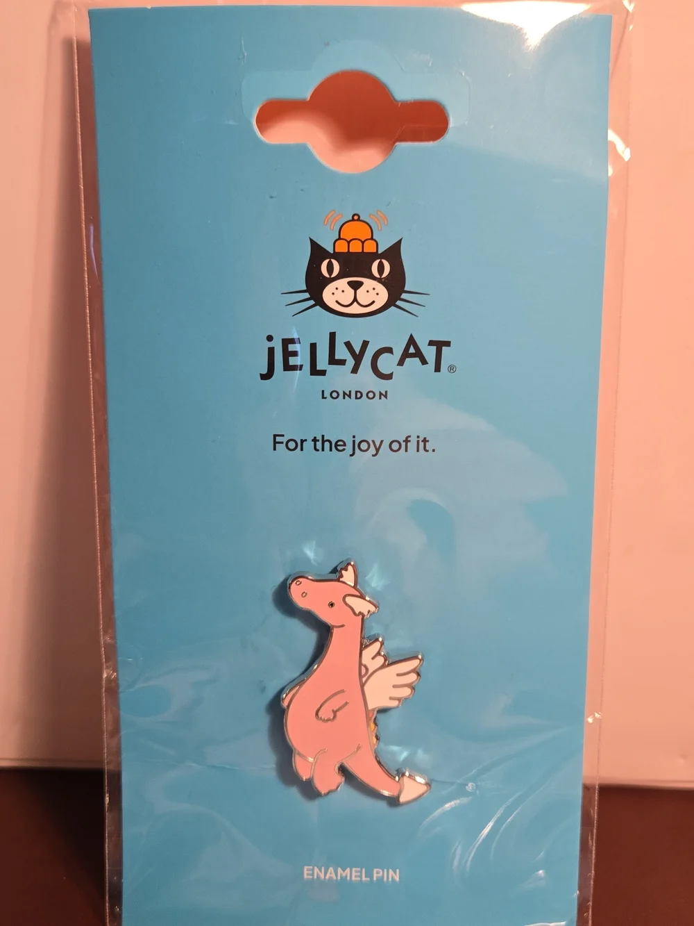 Jellycat Pink Dragon Enamel Pin & Jellycat Stickers Member Exclusive